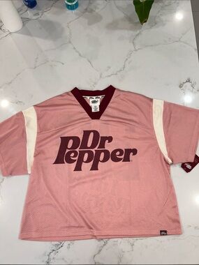 Dr Pepper Pink and Red Jersey Size X-Large NWT